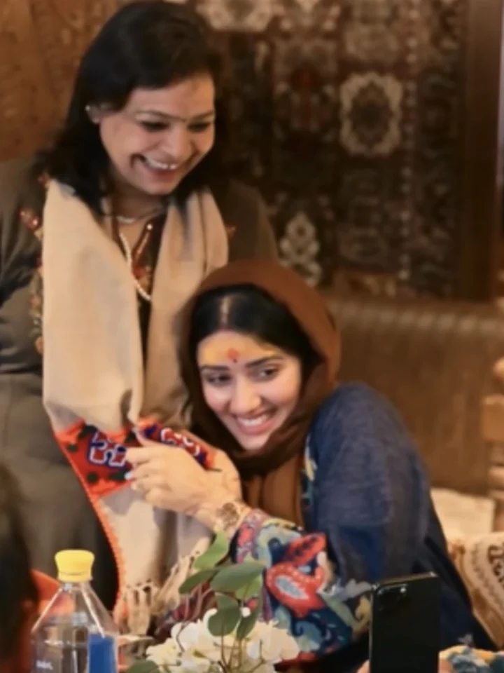 Neetu Bisht welcomed at her table in the dining room at Tajnuma, Agra