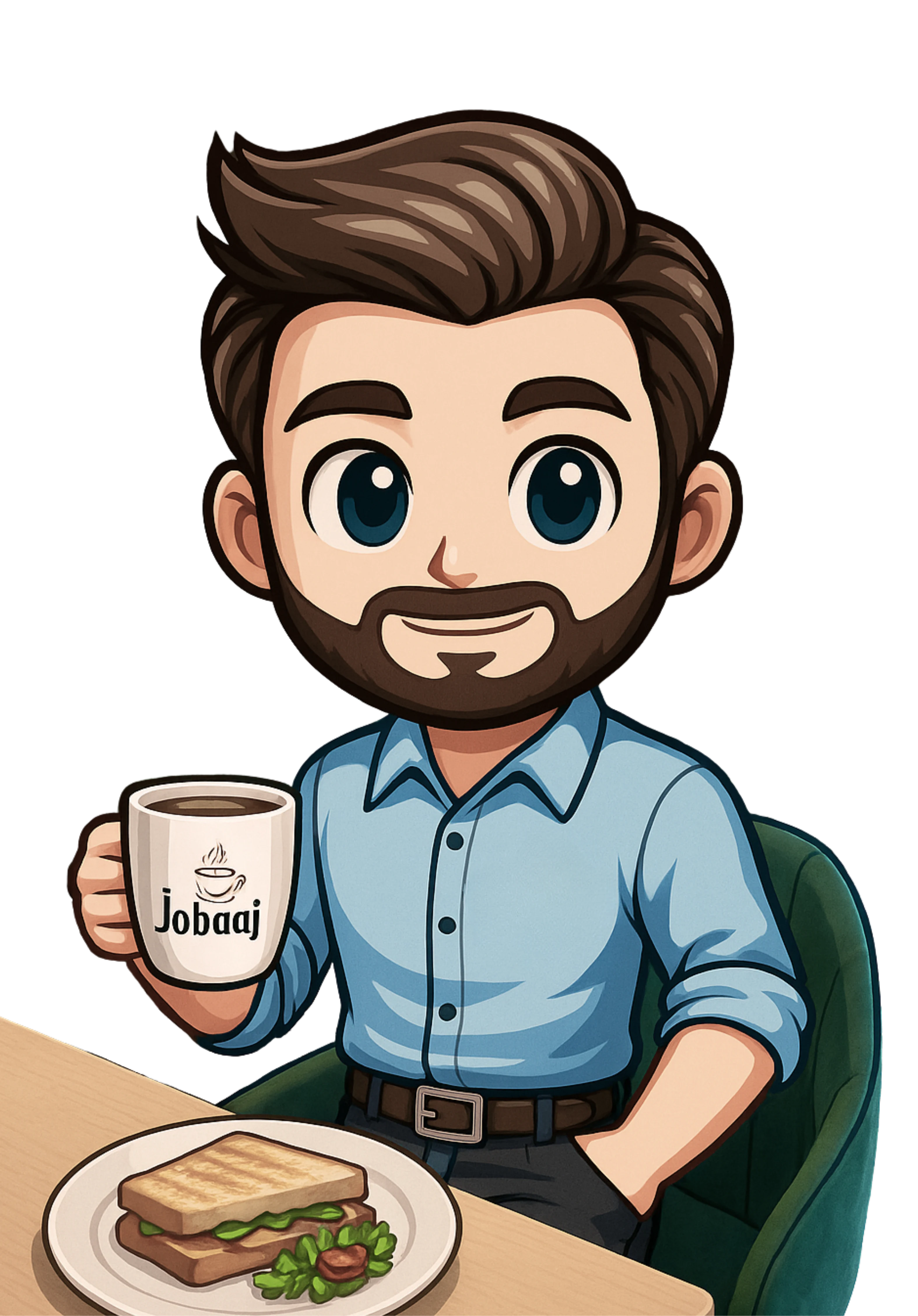 Jobby, the official mascot of Jobaaj Group